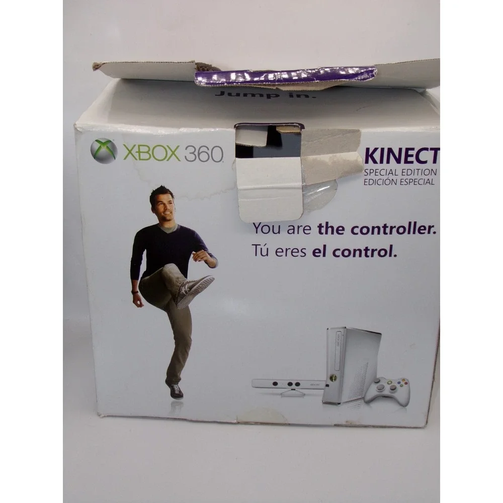 Box Only - Microsoft Xbox 360 Kinect special edition Console Bundle Empty